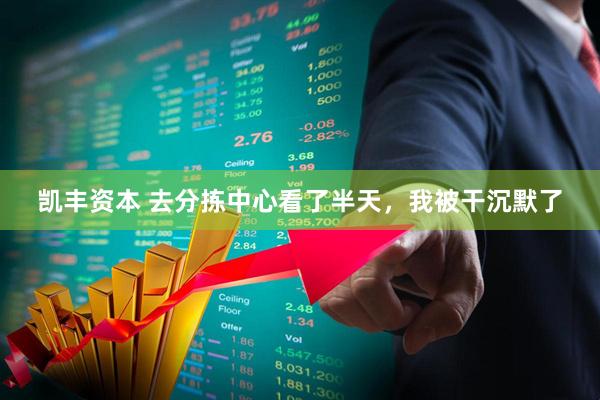 凯丰资本 去分拣中心看了半天，我被干沉默了