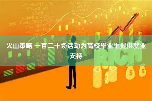 火山策略 一百二十场活动为高校毕业生提供就业支持